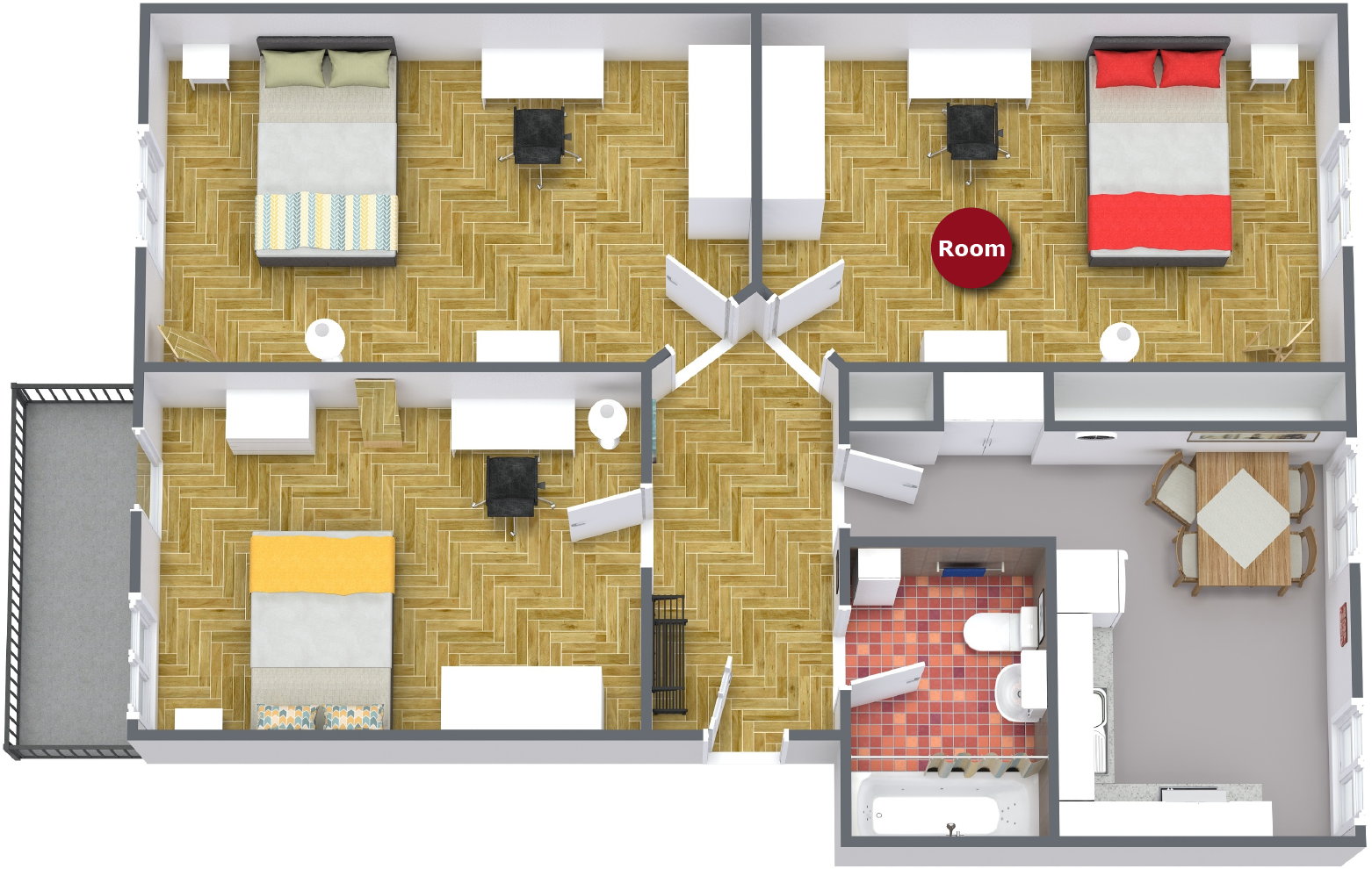 Grundriss Binningerstrasse 15, 4051 Basel